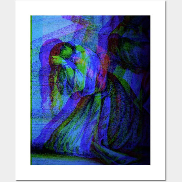 Bluegrl Engraving Glitch version Wall Art by chilangopride